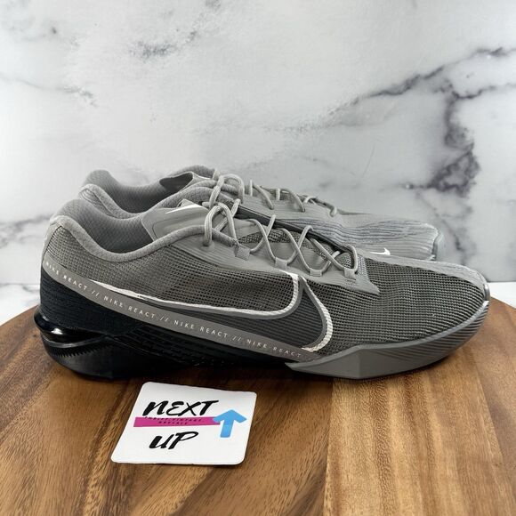 Men’s size 14-Nike React Metcon Turbo Particle Grey Training Shoes CT1243-001 - Picture 3 of 9
